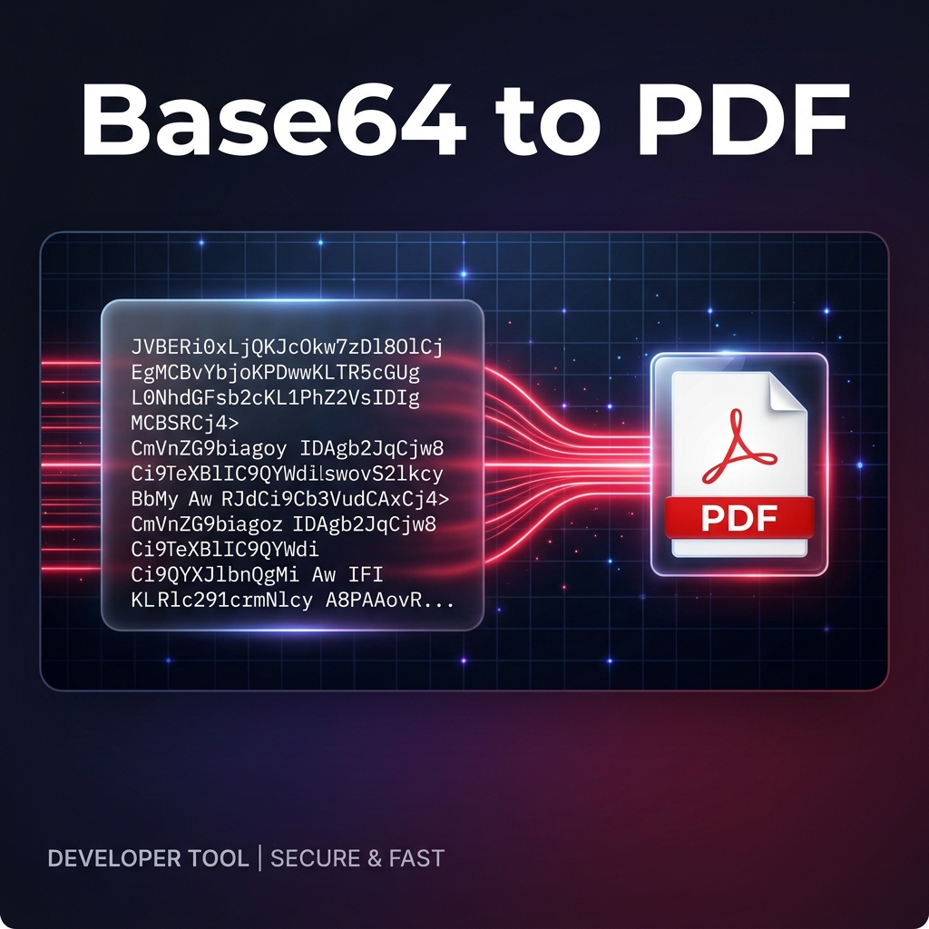 Base64 to PDF Converter Online | Fast, Private & Free (2026)