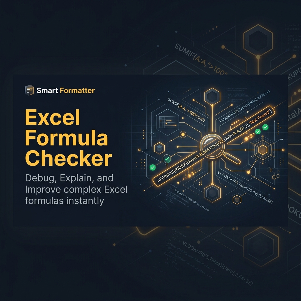 Excel Formula Checker Online | Validate & Debug Formulas